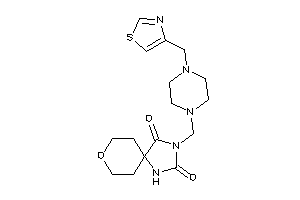 3-[[4-(thiazol-4-ylmethyl)piperazino]methyl]-8-oxa-1,3-diazaspiro[4.5]decane-2,4-quinone