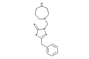Image of 5-benzyl-3-(1,4-diazepan-1-ylmethyl)-1,3,4-oxadiazole-2-thione