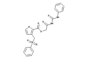 Image of 3-(besylmethyl)furan-2-carboxylic Acid [2-keto-2-(phenylcarbamoylamino)ethyl] Ester