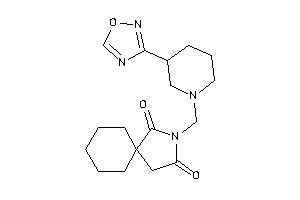 3-[[3-(1,2,4-oxadiazol-3-yl)piperidino]methyl]-3-azaspiro[4.5]decane-2,4-quinone