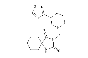 3-[[3-(1,2,4-oxadiazol-3-yl)piperidino]methyl]-8-oxa-1,3-diazaspiro[4.5]decane-2,4-quinone