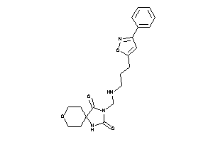 3-[[3-(3-phenylisoxazol-5-yl)propylamino]methyl]-8-oxa-1,3-diazaspiro[4.5]decane-2,4-quinone