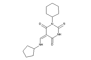 1-cyclohexyl-5-[(cyclopentylamino)methylene]-2-thioxo-hexahydropyrimidine-4,6-quinone