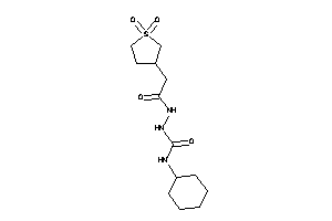 1-cyclohexyl-3-[[2-(1,1-diketothiolan-3-yl)acetyl]amino]urea