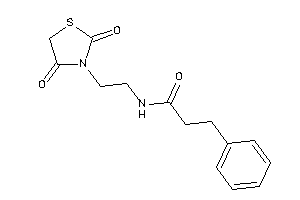 Image of N-[2-(2,4-diketothiazolidin-3-yl)ethyl]-3-phenyl-propionamide