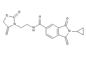 2-cyclopropyl-N-[2-(2,4-diketothiazolidin-3-yl)ethyl]-1,3-diketo-isoindoline-5-carboxamide