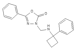 5-phenyl-3-[[(1-phenylcyclobutyl)amino]methyl]-1,3,4-oxadiazol-2-one