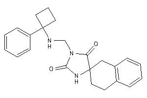 3-[[(1-phenylcyclobutyl)amino]methyl]spiro[imidazolidine-5,2'-tetralin]-2,4-quinone