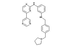 [4-(5-pyrimidyl)pyrimidin-2-yl]-[3-[[4-(pyrrolidinomethyl)benzyl]amino]phenyl]amine