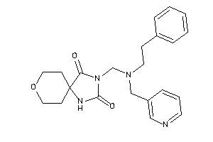 3-[[phenethyl(3-pyridylmethyl)amino]methyl]-8-oxa-1,3-diazaspiro[4.5]decane-2,4-quinone