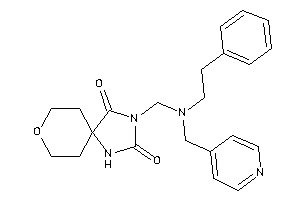 3-[[phenethyl(4-pyridylmethyl)amino]methyl]-8-oxa-1,3-diazaspiro[4.5]decane-2,4-quinone