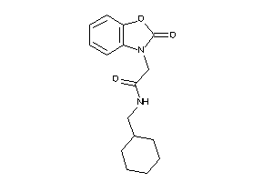 Image of N-(cyclohexylmethyl)-2-(2-keto-1,3-benzoxazol-3-yl)acetamide