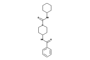 4-benzamido-N-cyclohexyl-piperidine-1-carboxamide