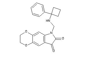 6-[[(1-phenylcyclobutyl)amino]methyl]-2,3-dihydro-[1,4]dioxino[2,3-f]indole-7,8-quinone