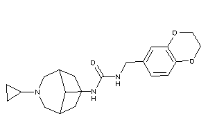 1-(7-cyclopropyl-7-azabicyclo[3.3.1]nonan-9-yl)-3-(2,3-dihydro-1,4-benzodioxin-6-ylmethyl)urea