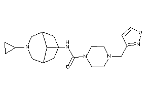 N-(7-cyclopropyl-7-azabicyclo[3.3.1]nonan-9-yl)-4-(isoxazol-3-ylmethyl)piperazine-1-carboxamide