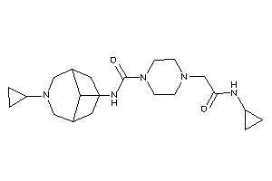 4-[2-(cyclopropylamino)-2-keto-ethyl]-N-(7-cyclopropyl-7-azabicyclo[3.3.1]nonan-9-yl)piperazine-1-carboxamide