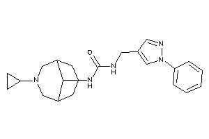 1-(7-cyclopropyl-7-azabicyclo[3.3.1]nonan-9-yl)-3-[(1-phenylpyrazol-4-yl)methyl]urea