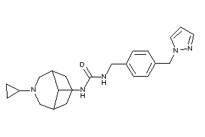 1-(7-cyclopropyl-7-azabicyclo[3.3.1]nonan-9-yl)-3-[4-(pyrazol-1-ylmethyl)benzyl]urea