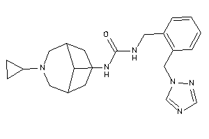 1-(7-cyclopropyl-7-azabicyclo[3.3.1]nonan-9-yl)-3-[2-(1,2,4-triazol-1-ylmethyl)benzyl]urea