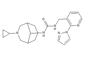 1-(7-cyclopropyl-7-azabicyclo[3.3.1]nonan-9-yl)-3-[(2-pyrazol-1-yl-3-pyridyl)methyl]urea