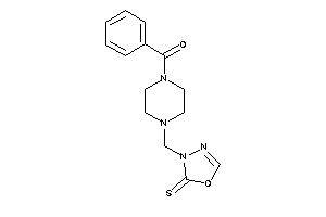 Image of Phenyl-[4-[(2-thioxo-1,3,4-oxadiazol-3-yl)methyl]piperazino]methanone