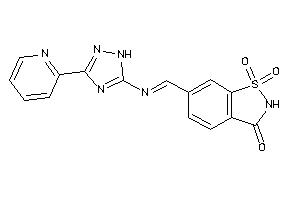 1,1-diketo-6-[[3-(2-pyridyl)-1H-1,2,4-triazol-5-yl]iminomethyl]-1,2-benzothiazol-3-one