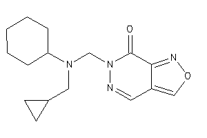 Image of 6-[[cyclohexyl(cyclopropylmethyl)amino]methyl]isoxazolo[3,4-d]pyridazin-7-one