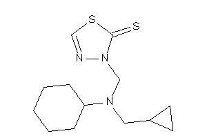 3-[[cyclohexyl(cyclopropylmethyl)amino]methyl]-1,3,4-thiadiazole-2-thione