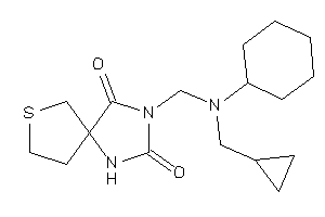 3-[[cyclohexyl(cyclopropylmethyl)amino]methyl]-7-thia-1,3-diazaspiro[4.4]nonane-2,4-quinone
