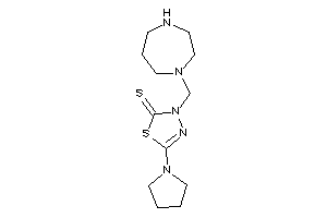 3-(1,4-diazepan-1-ylmethyl)-5-pyrrolidino-1,3,4-thiadiazole-2-thione