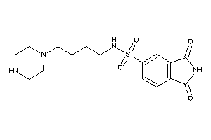 1,3-diketo-N-(4-piperazinobutyl)isoindoline-5-sulfonamide