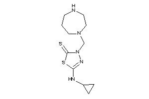 5-(cyclopropylamino)-3-(1,4-diazepan-1-ylmethyl)-1,3,4-thiadiazole-2-thione