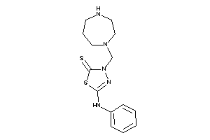 5-anilino-3-(1,4-diazepan-1-ylmethyl)-1,3,4-thiadiazole-2-thione