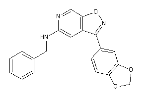 Image of [3-(1,3-benzodioxol-5-yl)isoxazolo[5,4-c]pyridin-5-yl]-benzyl-amine