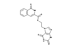 1-keto-2H-isoquinoline-3-carboxylic Acid 2-(2,6-diketo-3H-purin-7-yl)ethyl Ester