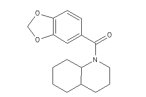 3,4,4a,5,6,7,8,8a-octahydro-2H-quinolin-1-yl(1,3-benzodioxol-5-yl)methanone