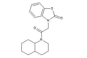 3-[2-(3,4,4a,5,6,7,8,8a-octahydro-2H-quinolin-1-yl)-2-keto-ethyl]-1,3-benzoxazol-2-one