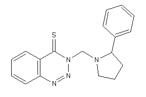 3-[(2-phenylpyrrolidino)methyl]-1,2,3-benzotriazine-4-thione