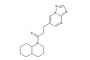 1-(3,4,4a,5,6,7,8,8a-octahydro-2H-quinolin-1-yl)-3-([1,2,4]triazolo[1,5-a]pyrimidin-6-yl)propan-1-one