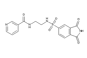 N-[2-[(1,3-diketoisoindolin-5-yl)sulfonylamino]ethyl]nicotinamide