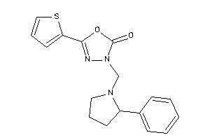 3-[(2-phenylpyrrolidino)methyl]-5-(2-thienyl)-1,3,4-oxadiazol-2-one