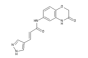 N-(3-keto-4H-1,4-benzoxazin-6-yl)-3-(1H-pyrazol-4-yl)acrylamide