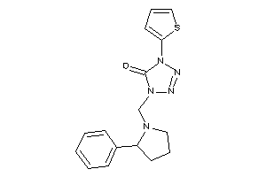 1-[(2-phenylpyrrolidino)methyl]-4-(2-thienyl)tetrazol-5-one