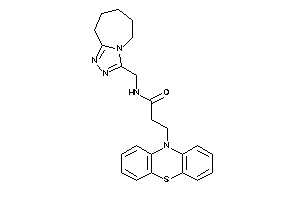 Image of 3-phenothiazin-10-yl-N-(6,7,8,9-tetrahydro-5H-[1,2,4]triazolo[4,3-a]azepin-3-ylmethyl)propionamide
