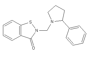 2-[(2-phenylpyrrolidino)methyl]-1,2-benzothiazol-3-one