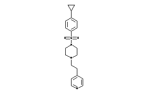 Image of 1-(4-cyclopropylphenyl)sulfonyl-4-[2-(4-pyridyl)ethyl]piperazine