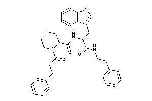 1-hydrocinnamoyl-N-[1-(1H-indol-3-ylmethyl)-2-keto-2-(phenethylamino)ethyl]pipecolinamide