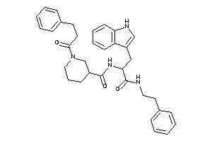 1-hydrocinnamoyl-N-[1-(1H-indol-3-ylmethyl)-2-keto-2-(phenethylamino)ethyl]nipecotamide