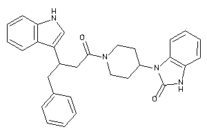 3-[1-[3-(1H-indol-3-yl)-4-phenyl-butanoyl]-4-piperidyl]-1H-benzimidazol-2-one